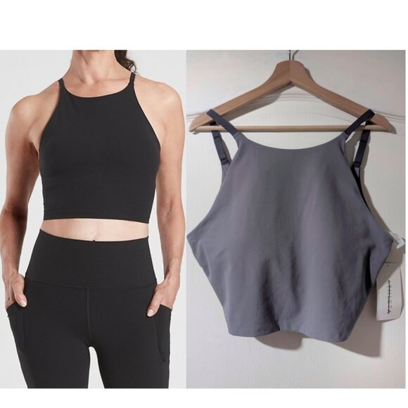 Athleta | Intention Crop D-DD In Blue Colorblock - Picture 1 of 10